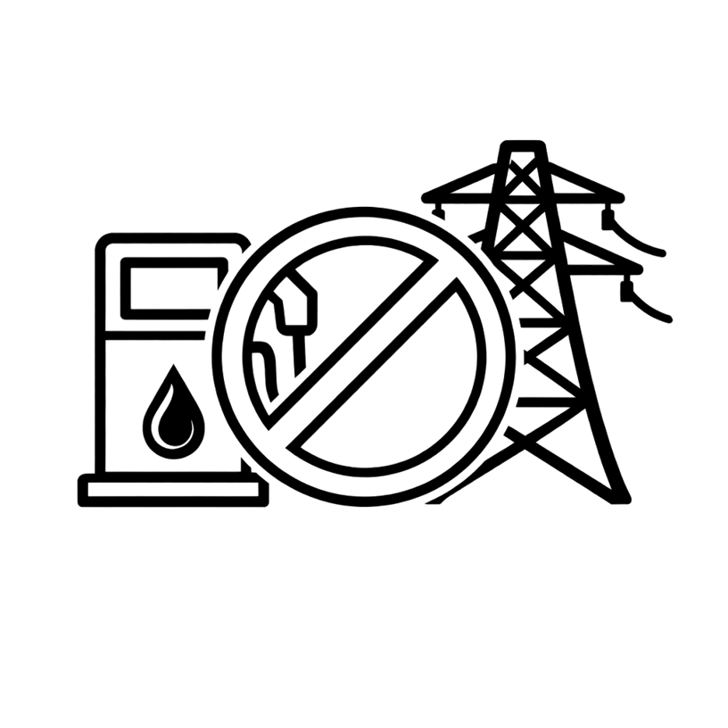 No New Infrastructure icon